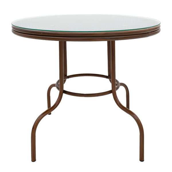 48 round glass top deals patio table